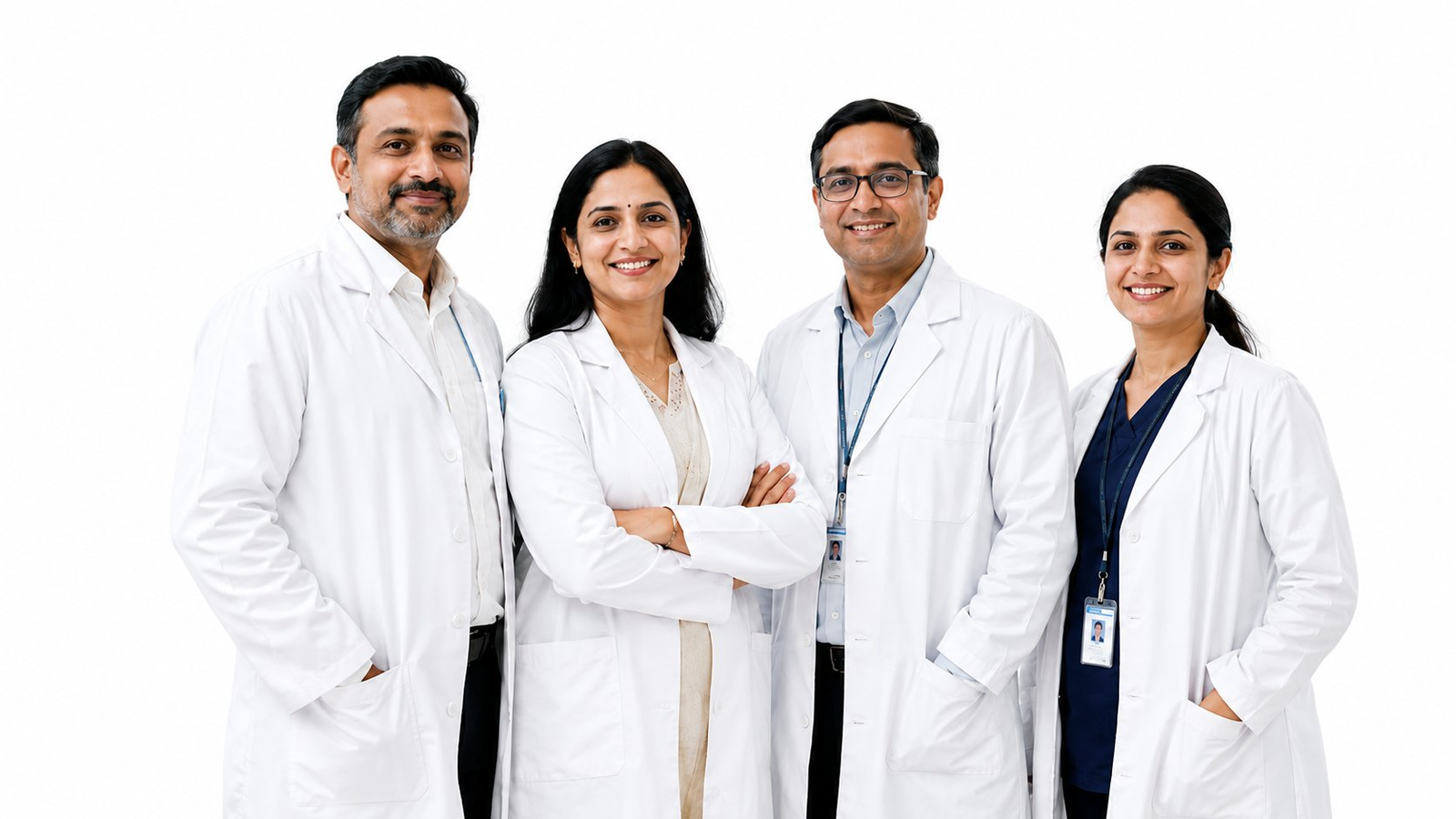 An Indian clinician in their practice
